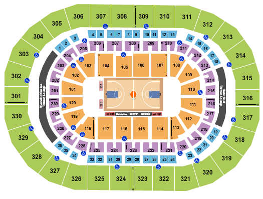 Paycom Center Harlem Globetrotters Seating Chart